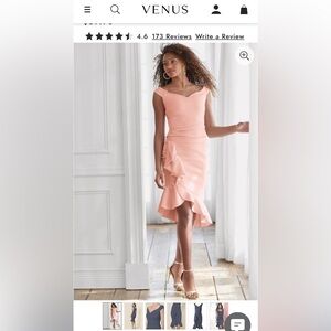 Venus pink body con ruffled dress